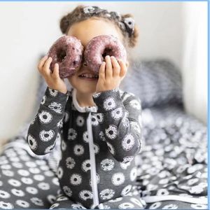 NEW Bamboo donut footie zippy